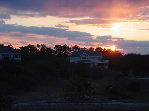 Enjoy the sunset view from the upper deck on Smileaway